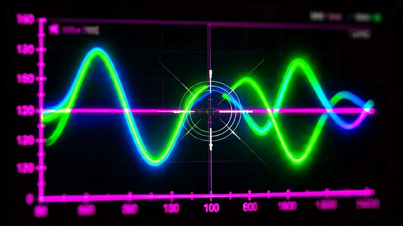 RTP sine-wave graph in neon green on dark HUD background